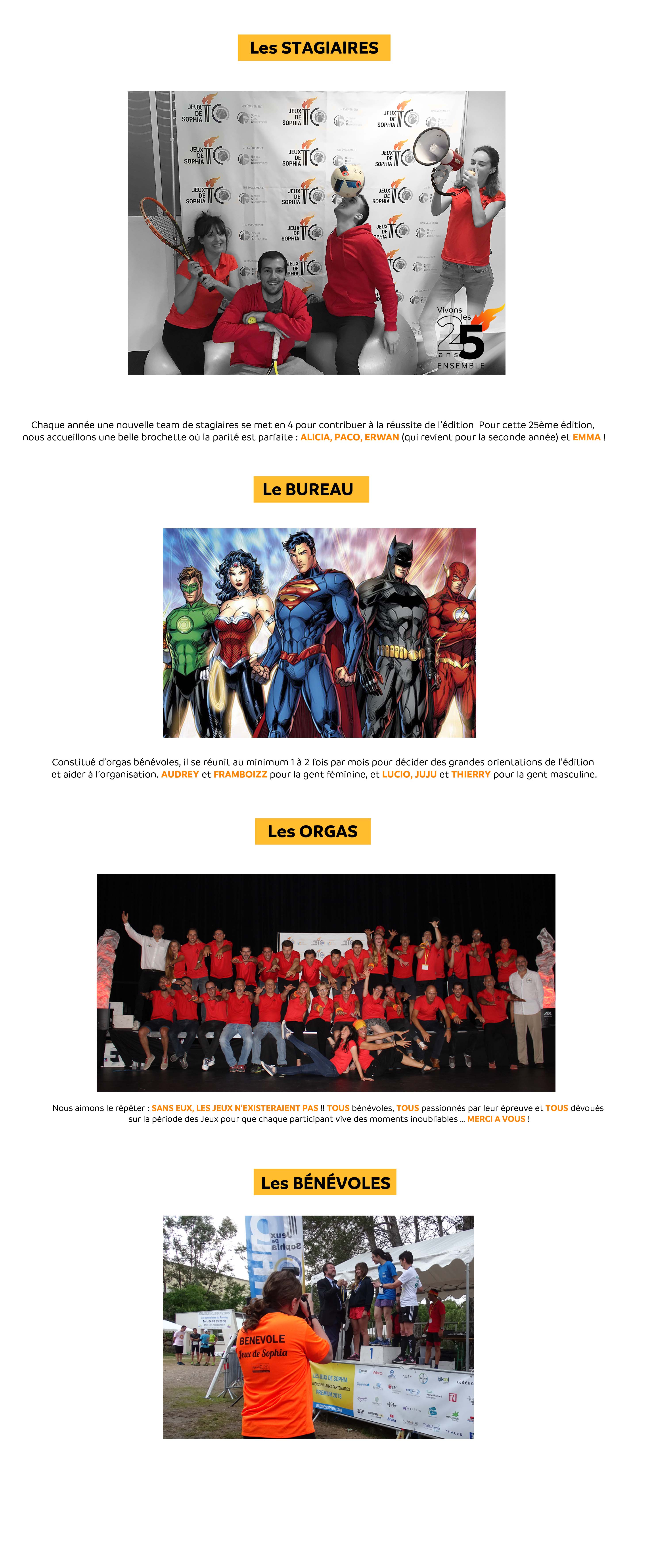 l'équipe des jeux